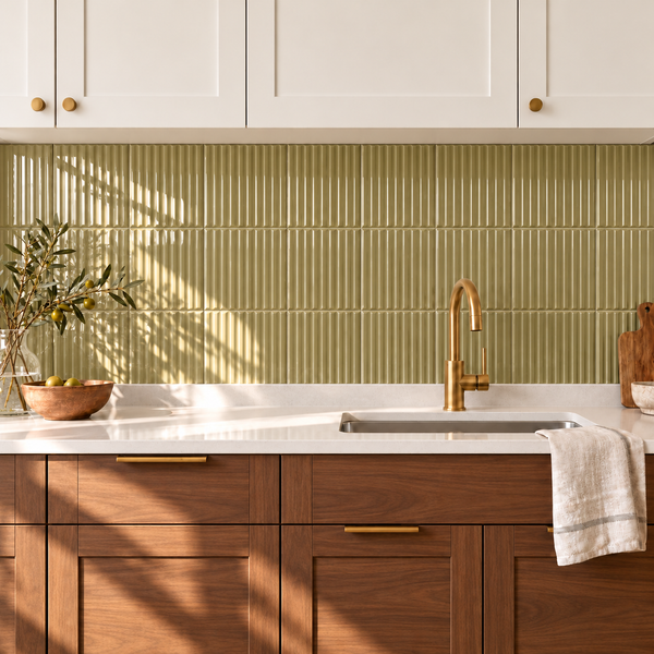 Nordika Moss 6x6 Porcelain Tile Glossy