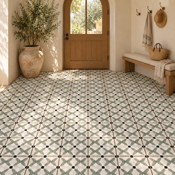 Oceanique Nantes Olive 8x8 Porcelain Tile