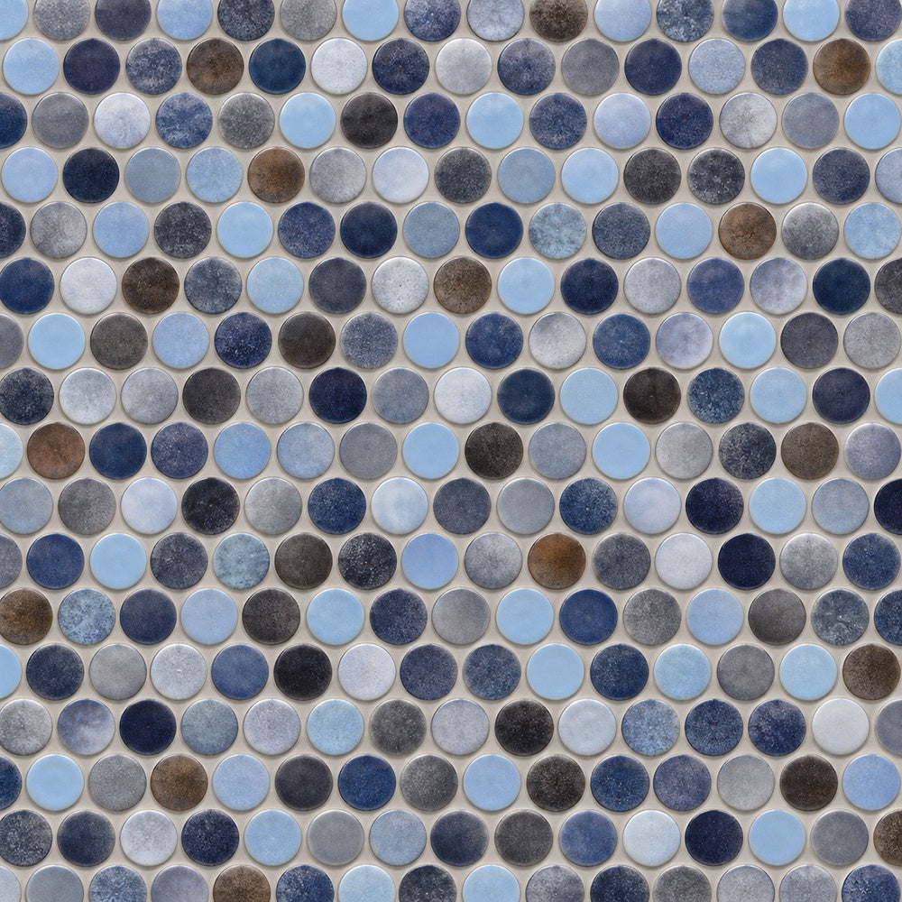 Ono Beach 11.5x12.25 Porcelain Mosaic Tile — installed close-up