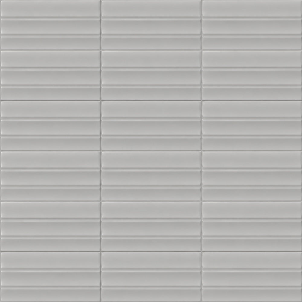Milare Scala Grigio 4.5x9 Porcelain Tile installed close-up