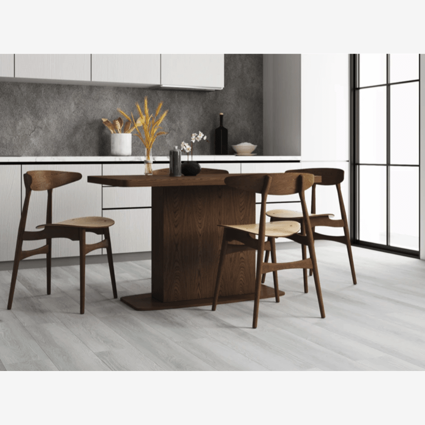 Ellrowe Silver 7x48 20MIL Glue Down Luxury Vinyl Plank