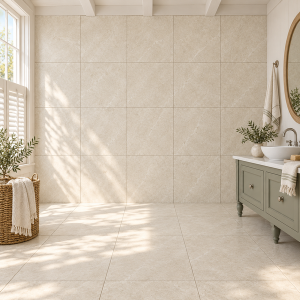 Rivora Beige 24x24 Porcelain Tile Matte