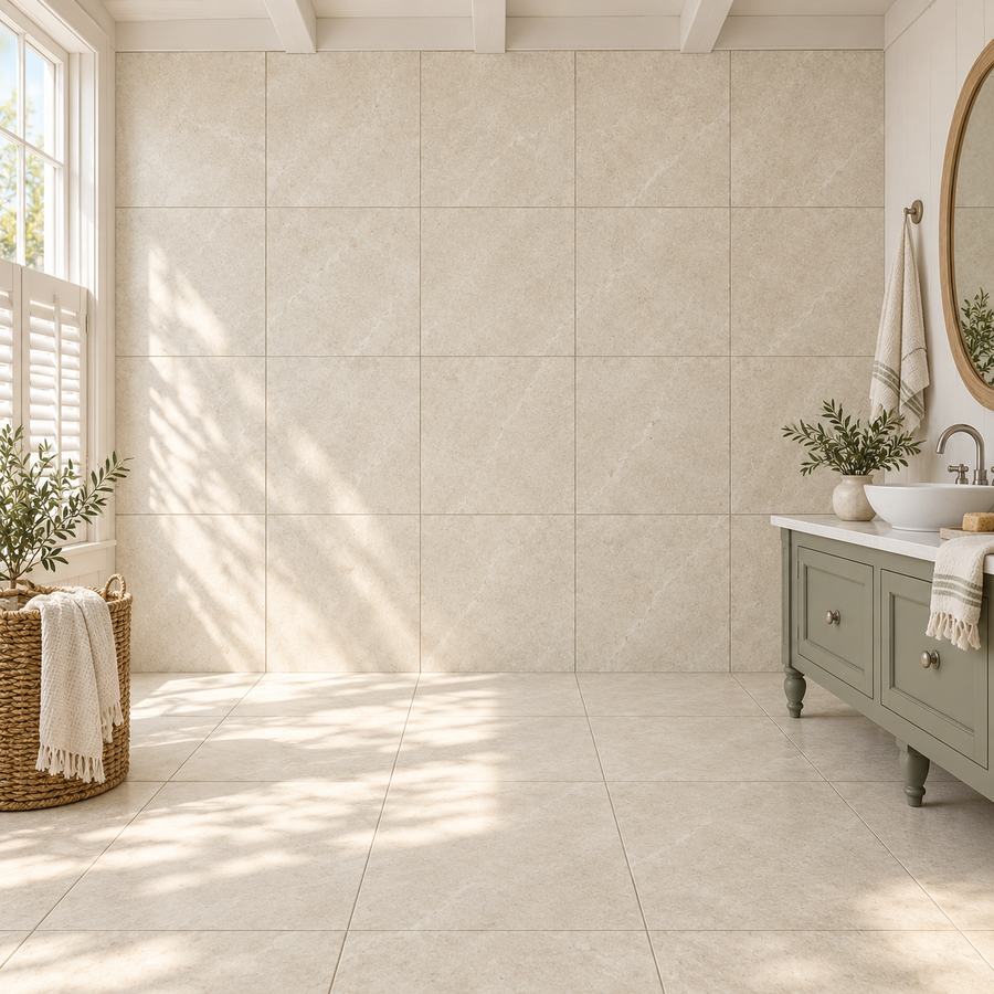 Rivora Beige 24x24 Porcelain Tile Matte