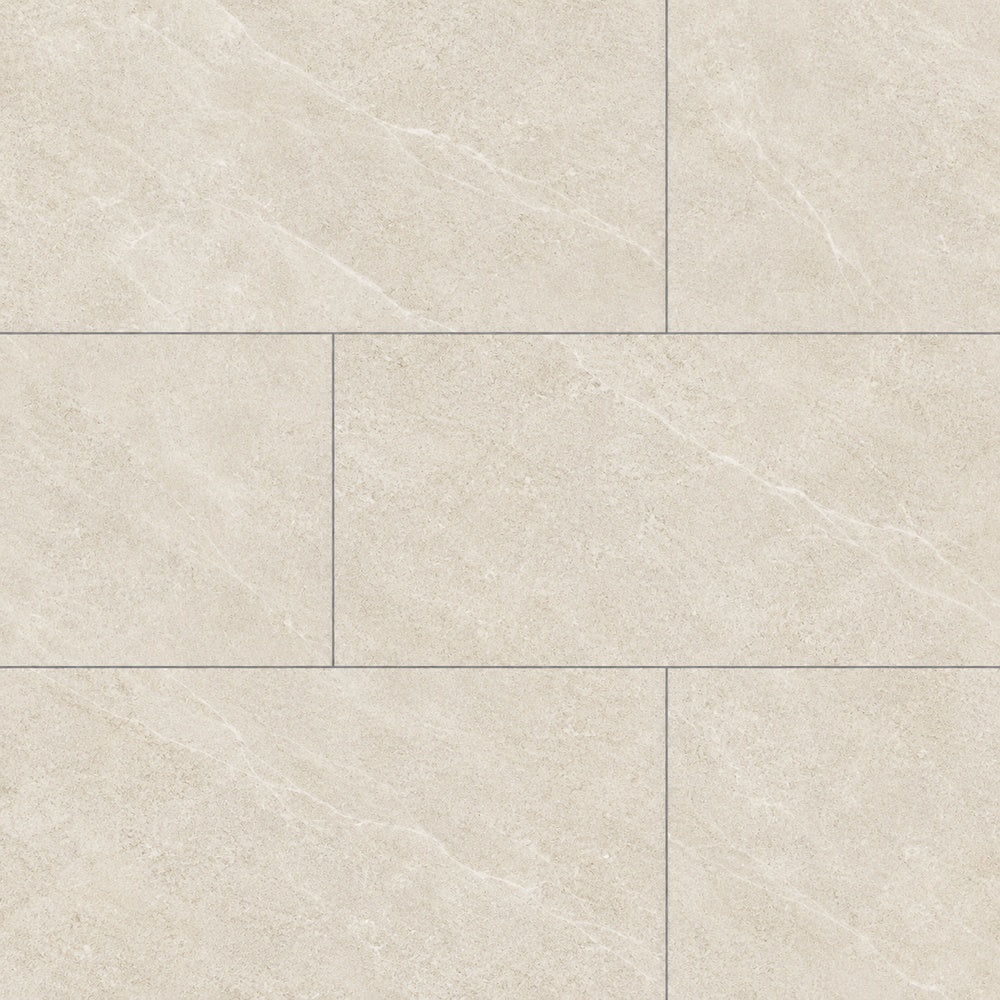 Rivora Beige 24x48 Porcelain Tile Matte large-format installed close-up
