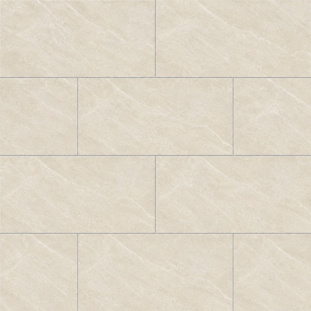 Rivora Beige 24x48 Porcelain Tile Matte installed tile close-up