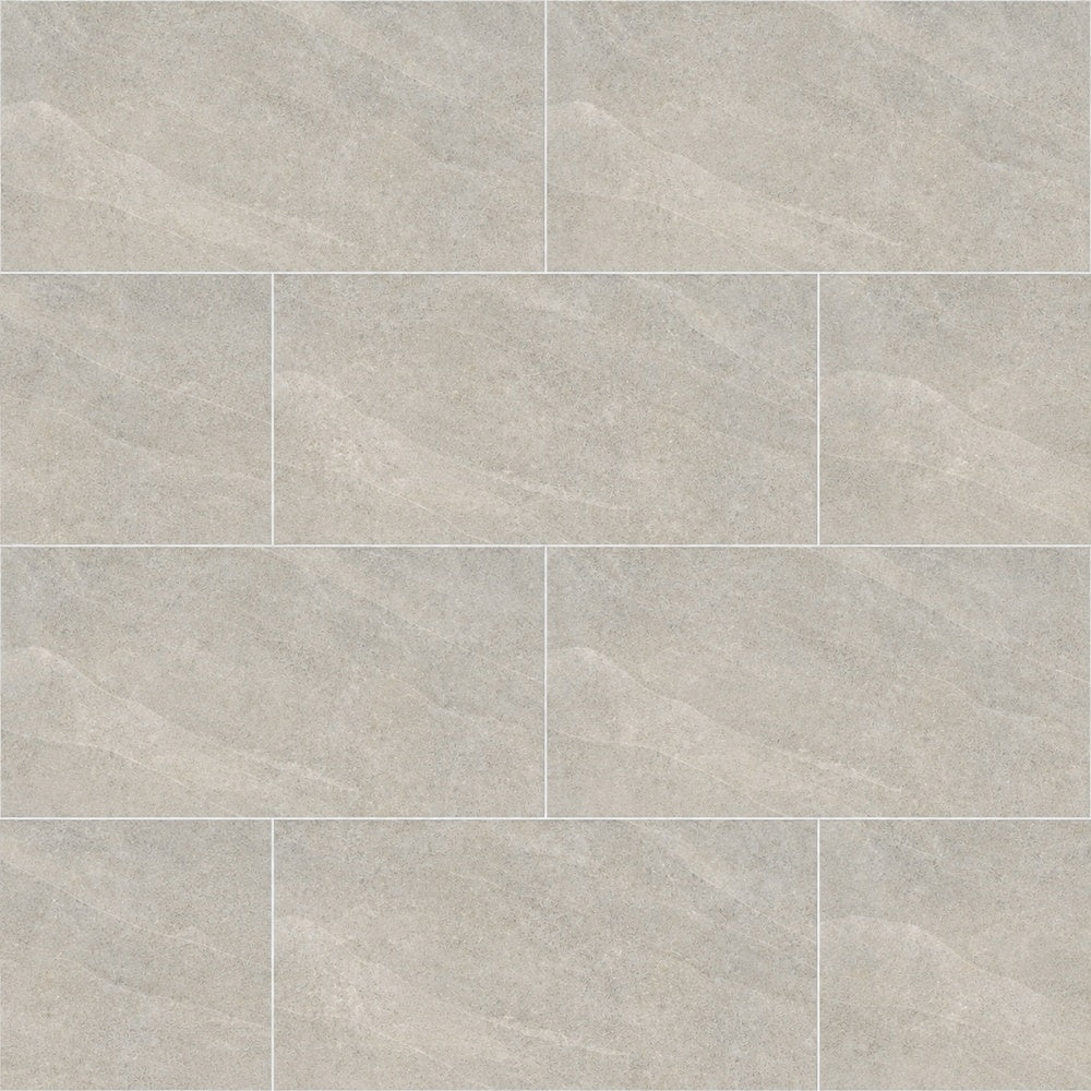 Rivora Gris 12x24 Porcelain Tile Matte installed tile close-up