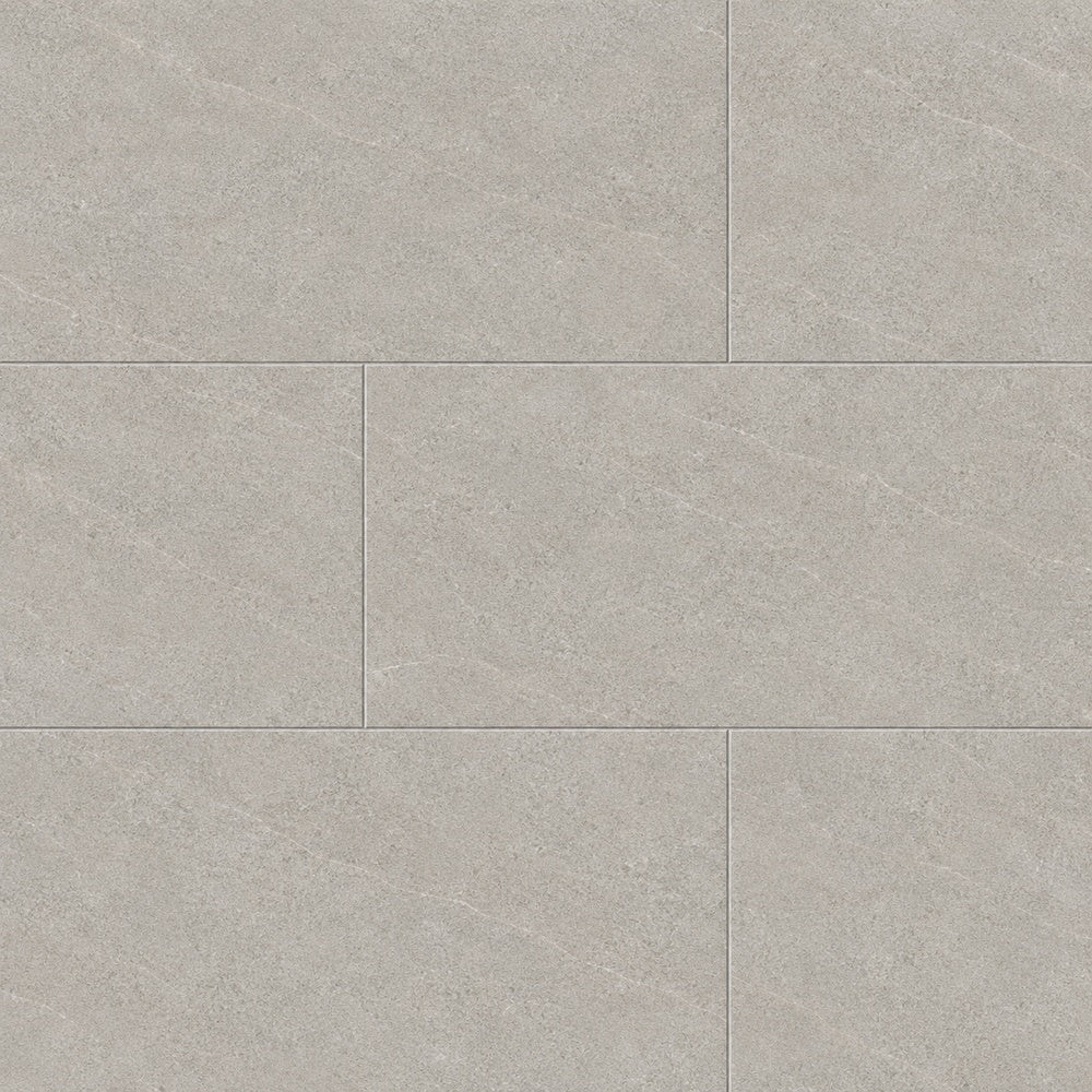 Rivora Rigato Gris 24x48 Porcelain Tile Matte large-format installed close-up
