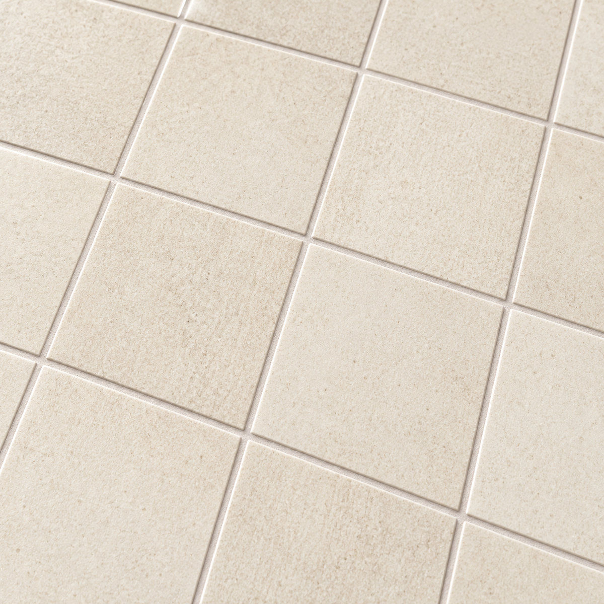 Seattle Blanco 12x12 Mosaic Porcelain Tile – mosaic surface and grout detail