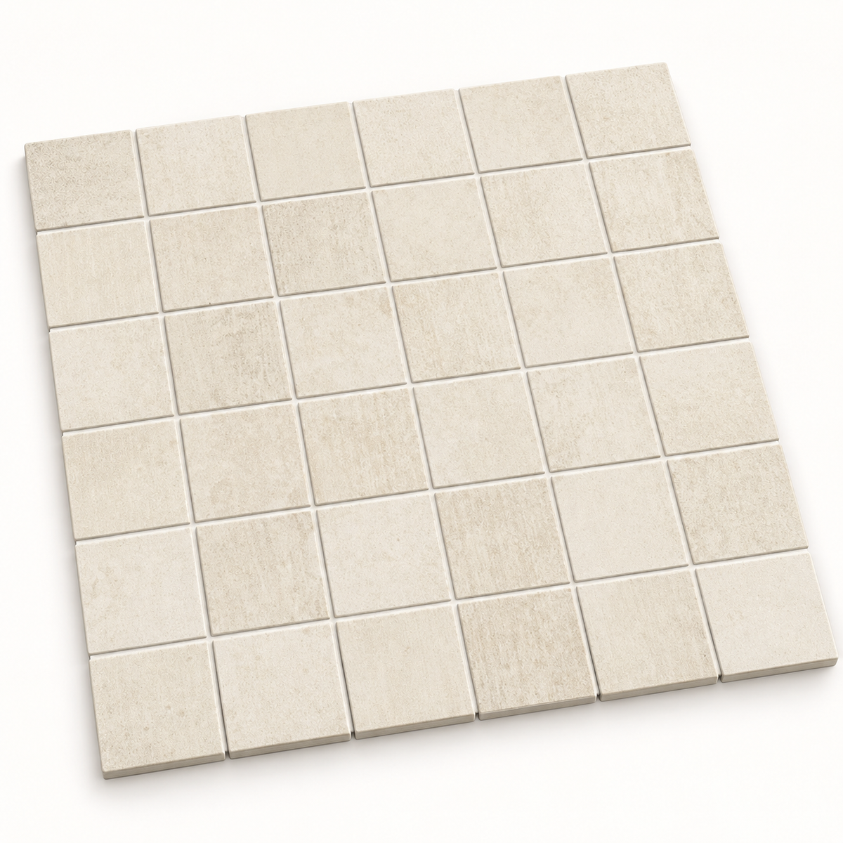 Seattle Blanco 12x12 Mosaic Porcelain Tile – 12x12 sheet of 2x2 mosaic chips
