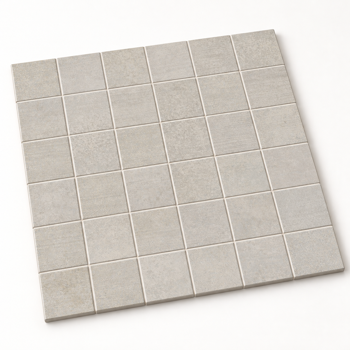 Seattle Gris 12x12 Mosaic Porcelain Tile – 12x12 sheet of 2x2 mosaic chips