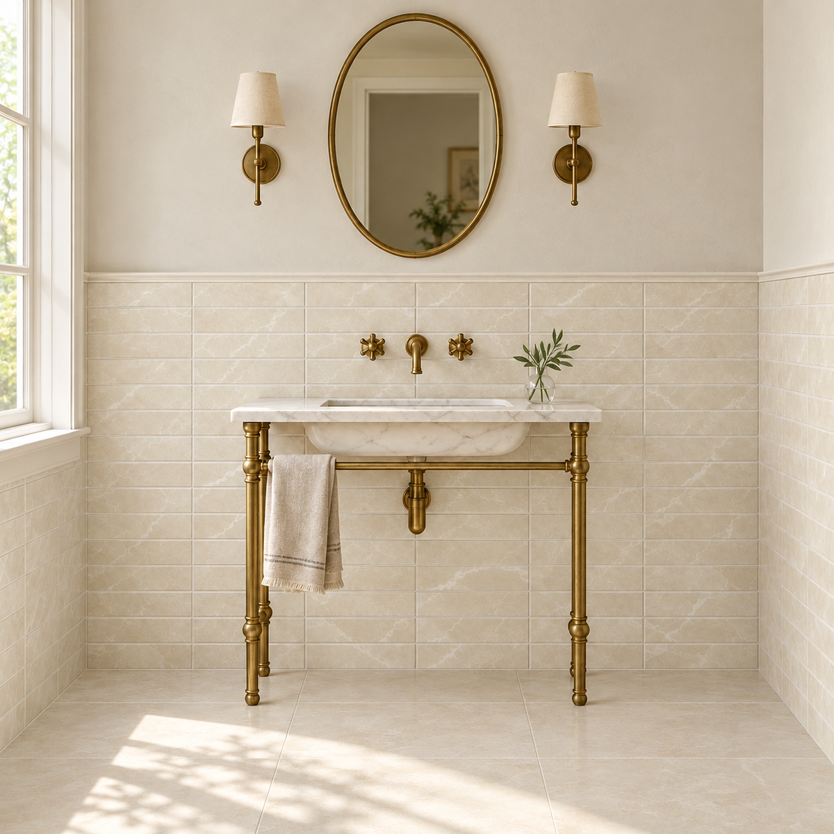 seda avorio 3x12 bathroom