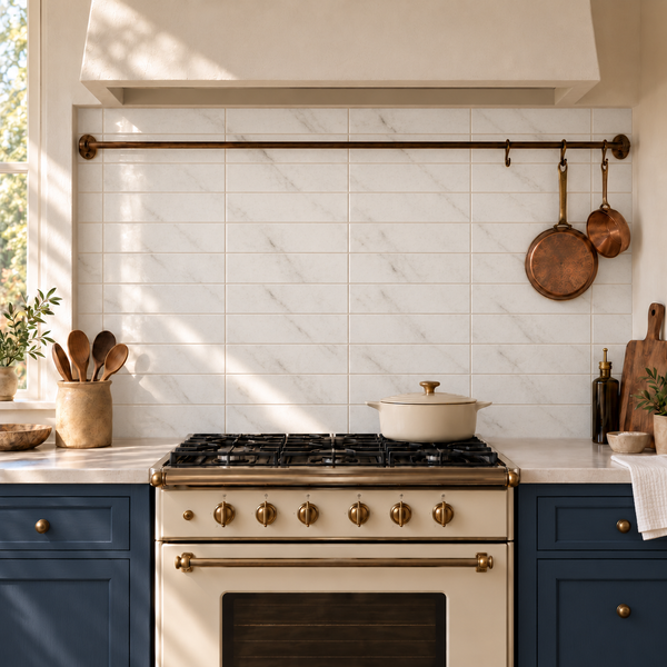 Seda Bianco 3x12 Ceramic Tile Glossy/Matte