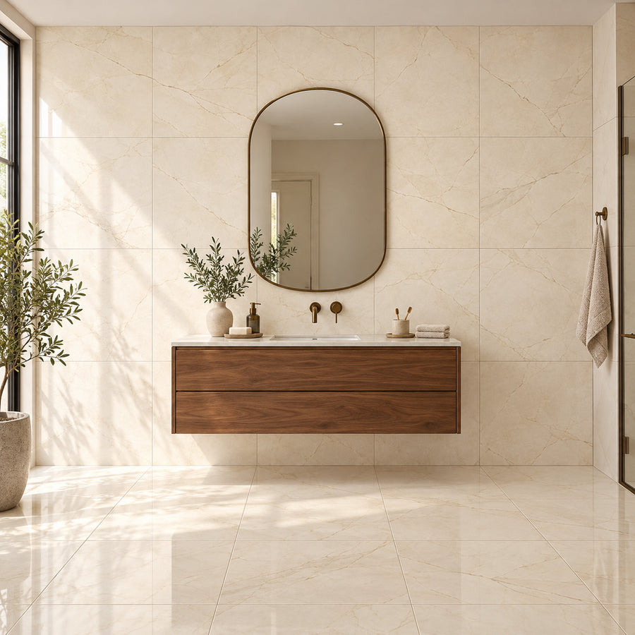 Serene CremaBella PO 24x24 Porcelain Tile