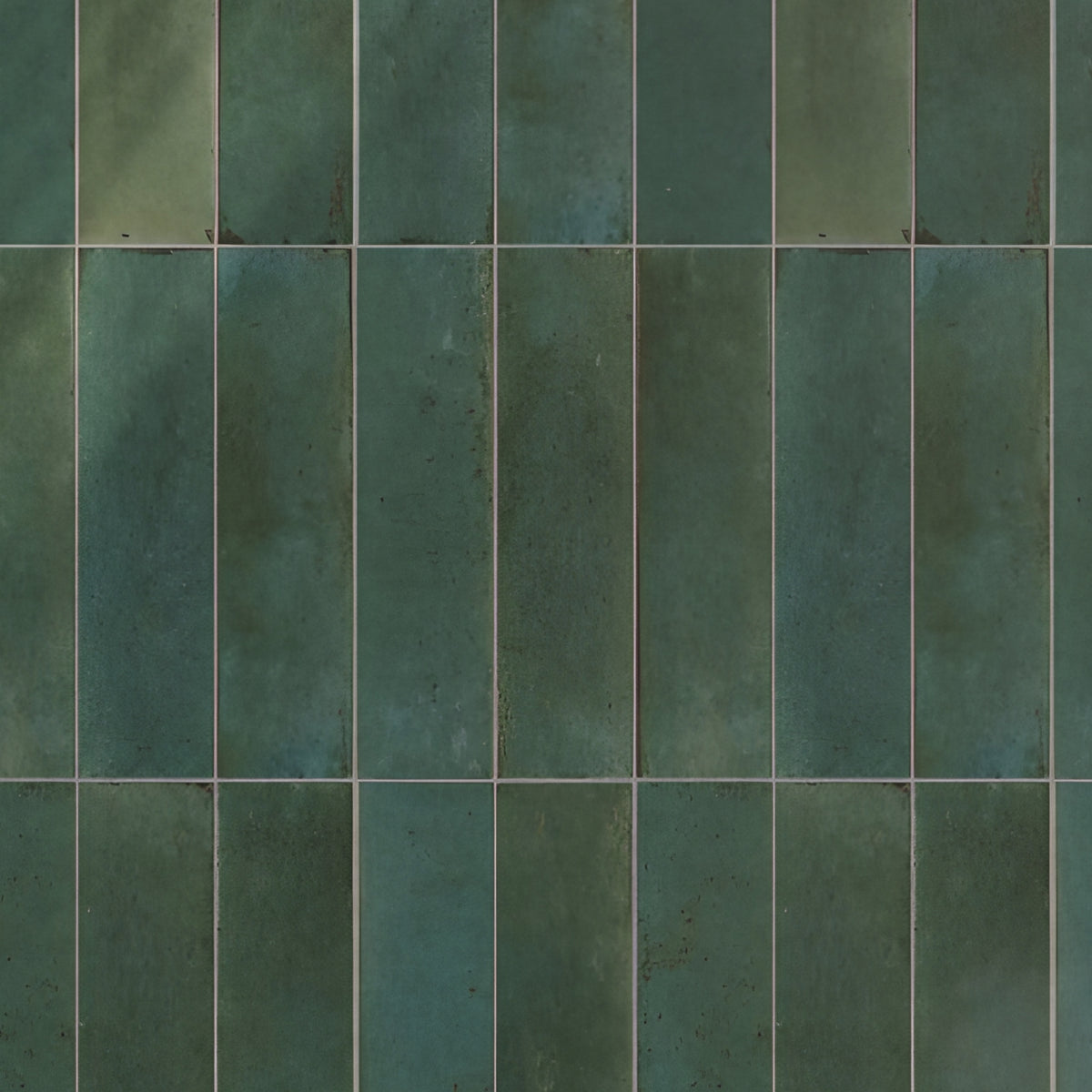 Souk Selva 2.8x11 Bright Porcelain Tile — installed close-up
