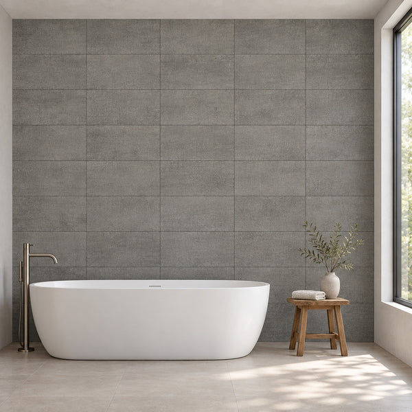 Strato Grafito 12x24 R Porcelain Tile