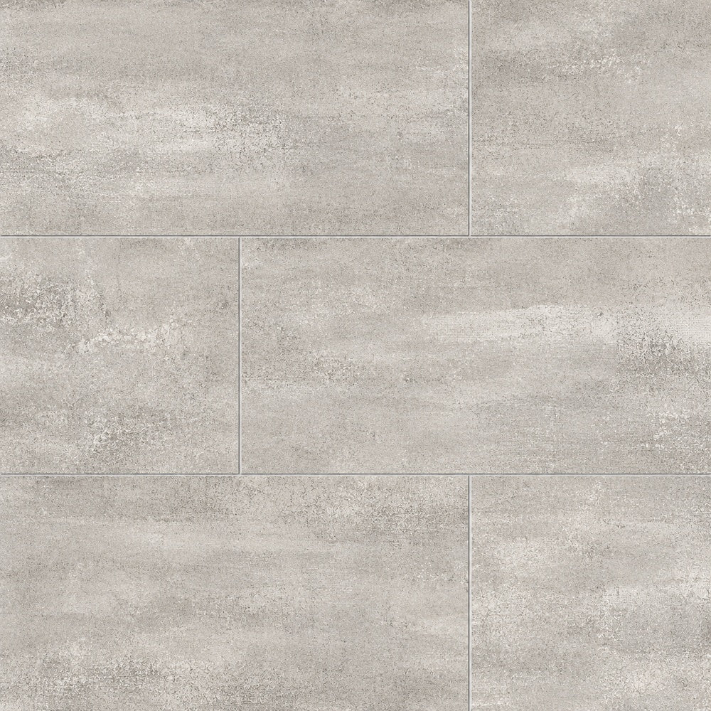 Strato Gris 12x24 R Porcelain Tile large-format installed close-up