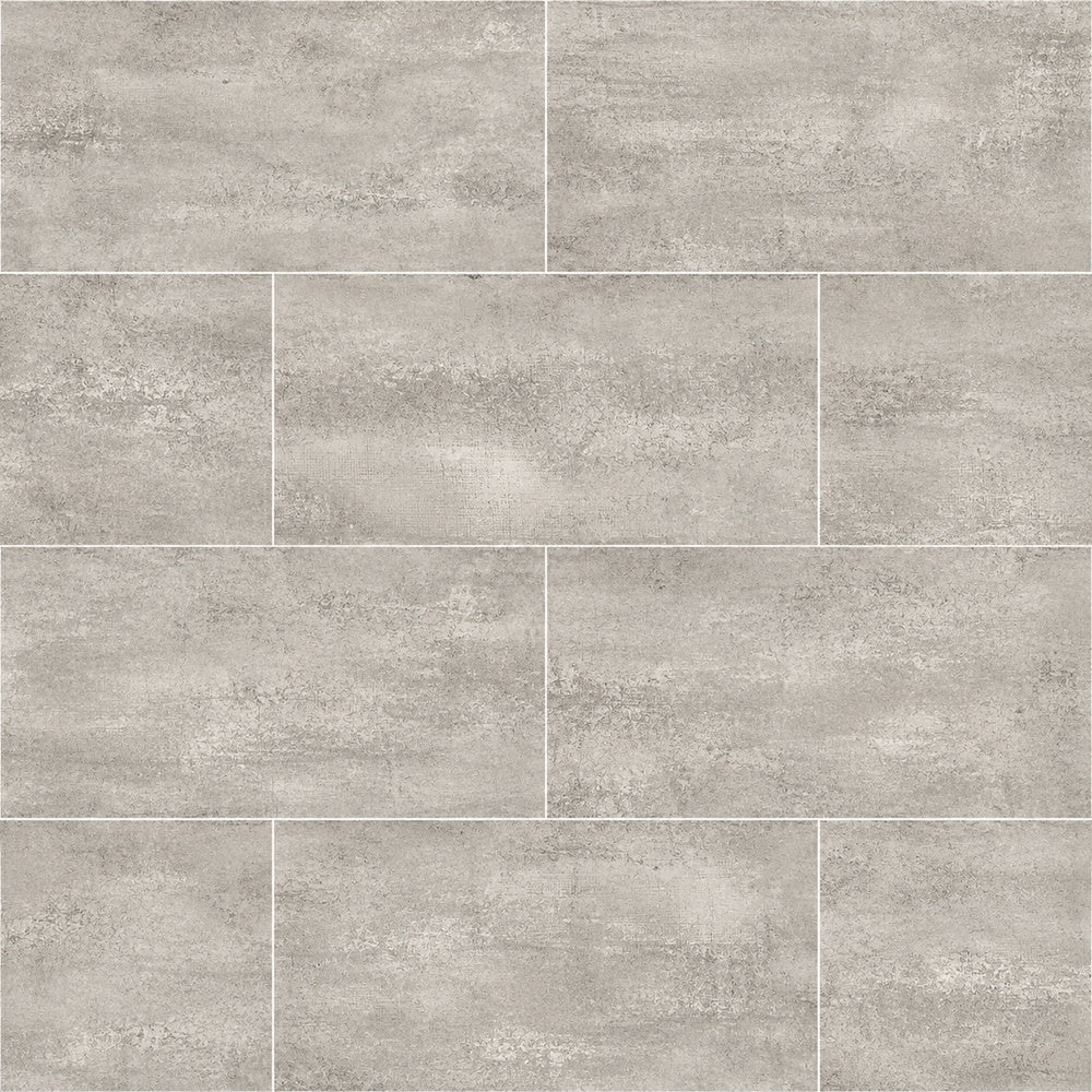 Strato Gris 12x24 R Porcelain Tile installed tile close-up