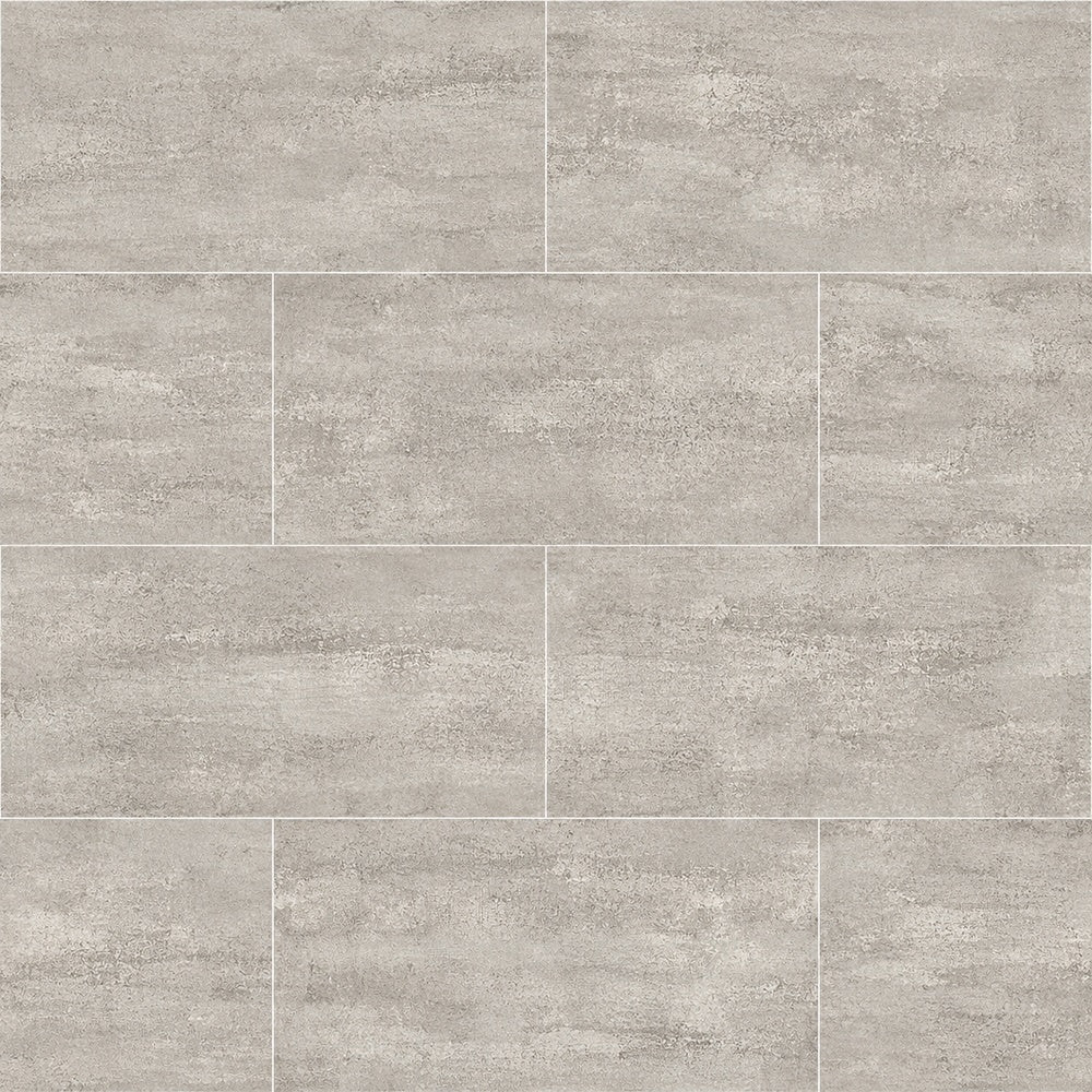 Strato Gris 24x48 R Porcelain Tile installed tile close-up