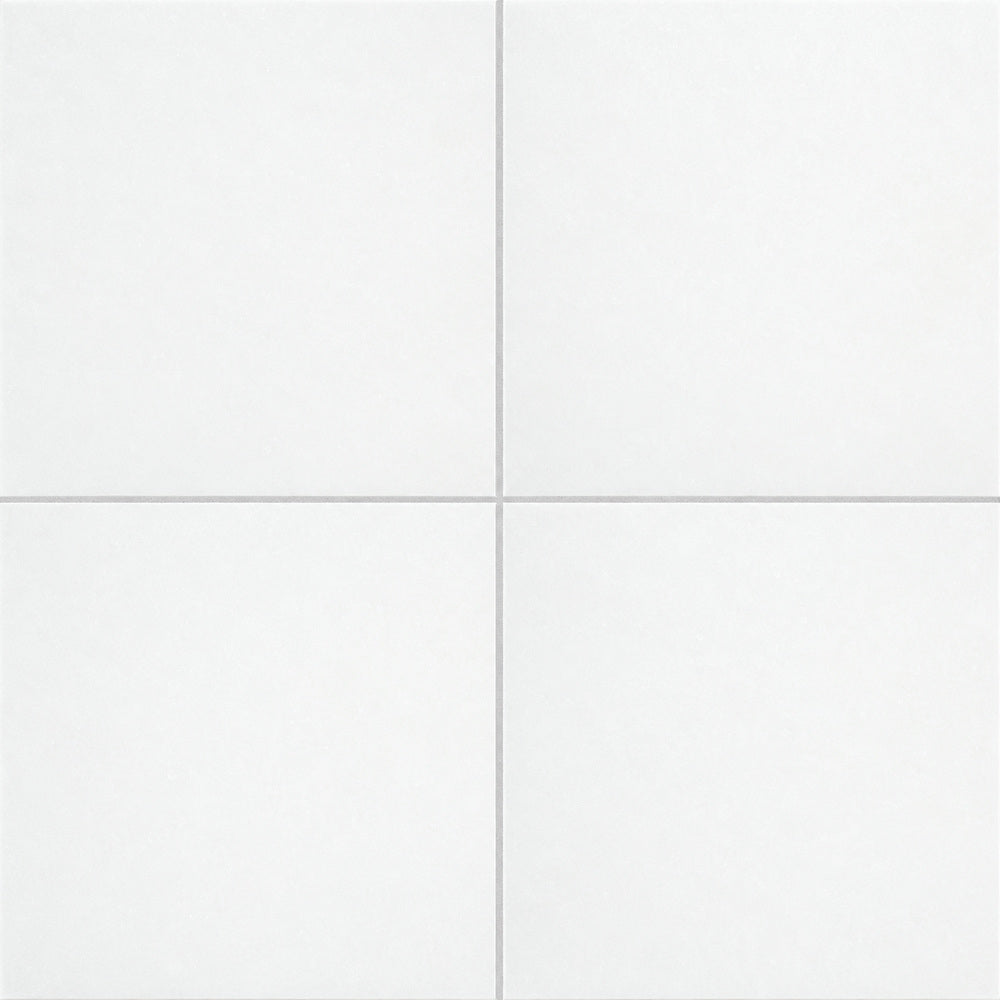 Thassos White square marble tile close-up