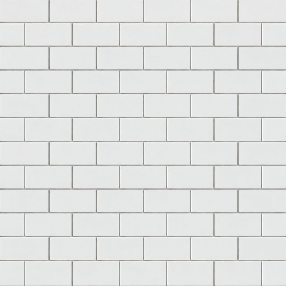 Thassos White 2x4 Polished/Honed Marble Mosaic Tile close-up