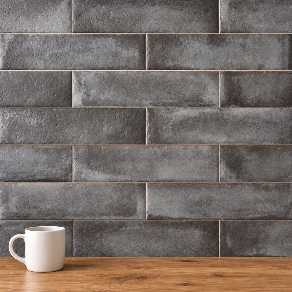 Urban Brick Antracite 3x12 Ceramic Tile — generated installation scene
