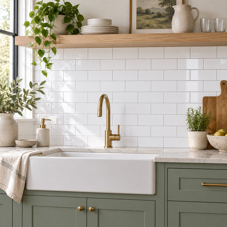 Timeless Ice White 3x6 Ceramic Tile