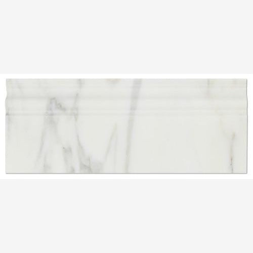 Calacatta Gold Marble Baseboard Molding Trim 4.75x12 Polished/Honed