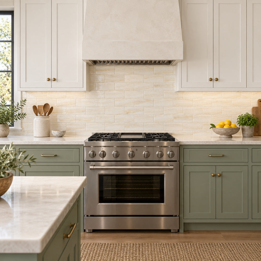 Vanilla Onyx Vein Cut 3x6 Polished Subway Tile — generated room installation scene