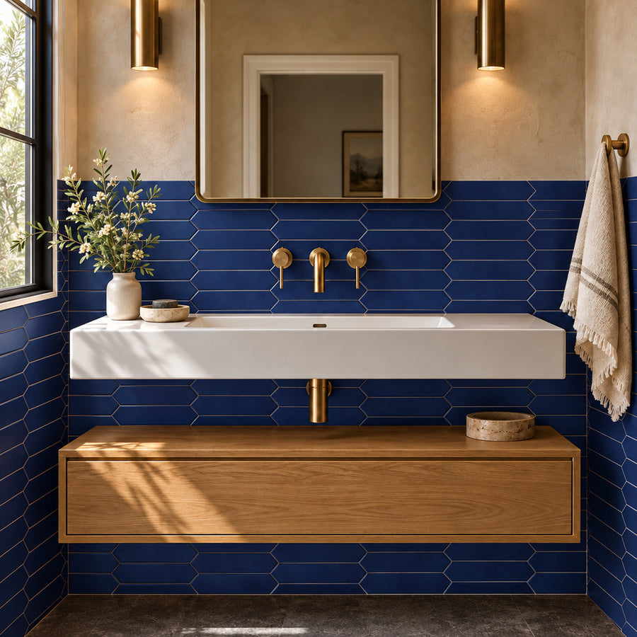 Venice Azul Picket 2x10 Ceramic Tile
