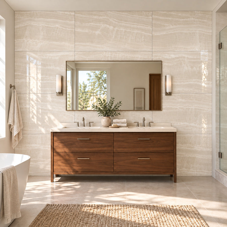Vesper White PO 24x48 R Porcelain Tile