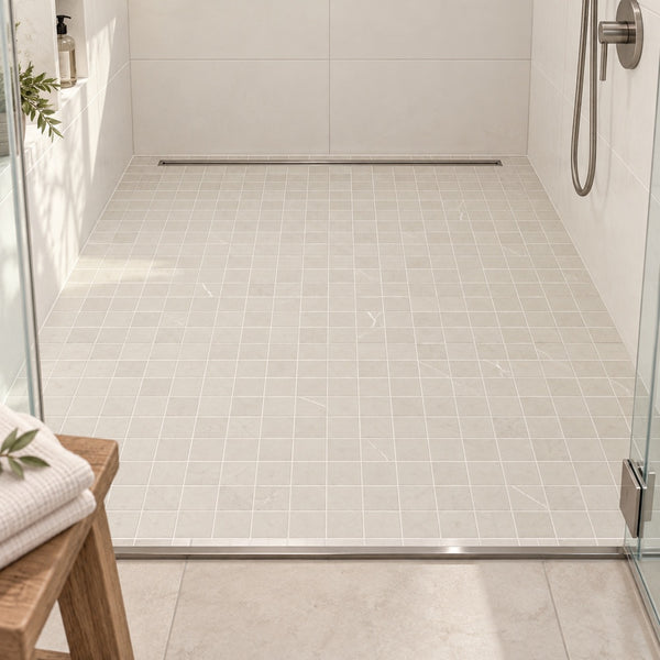 Willow Silver UP 13x13 Mosaic Porcelain Tile