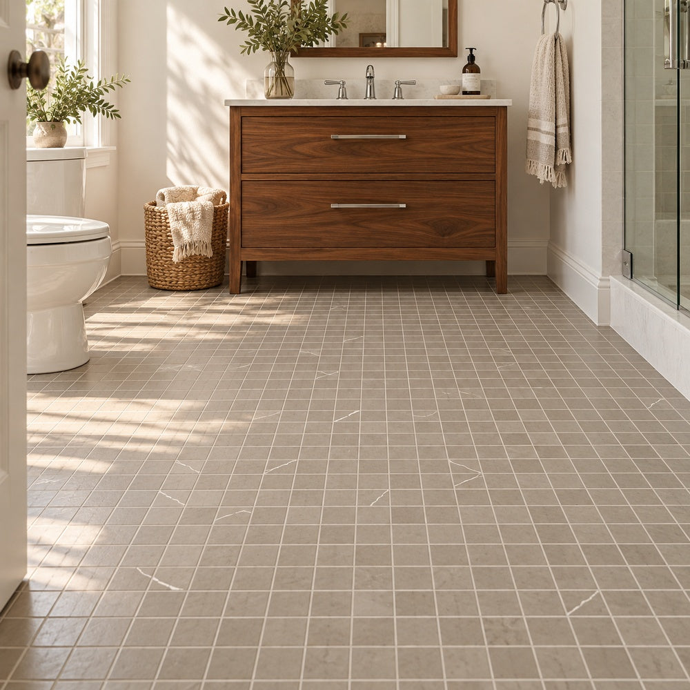 Willow porcelain tile mosaicSmoke room2