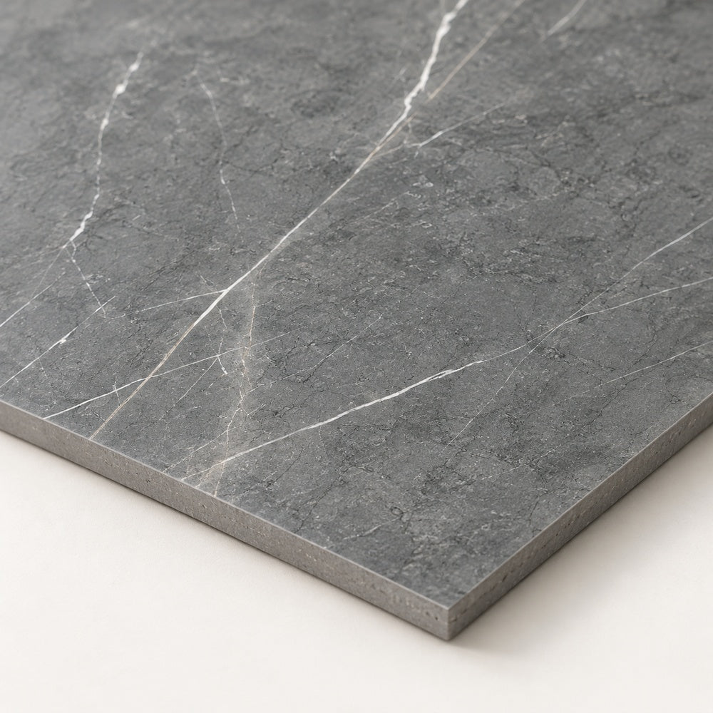 Willow porcelain tile silver24 detail