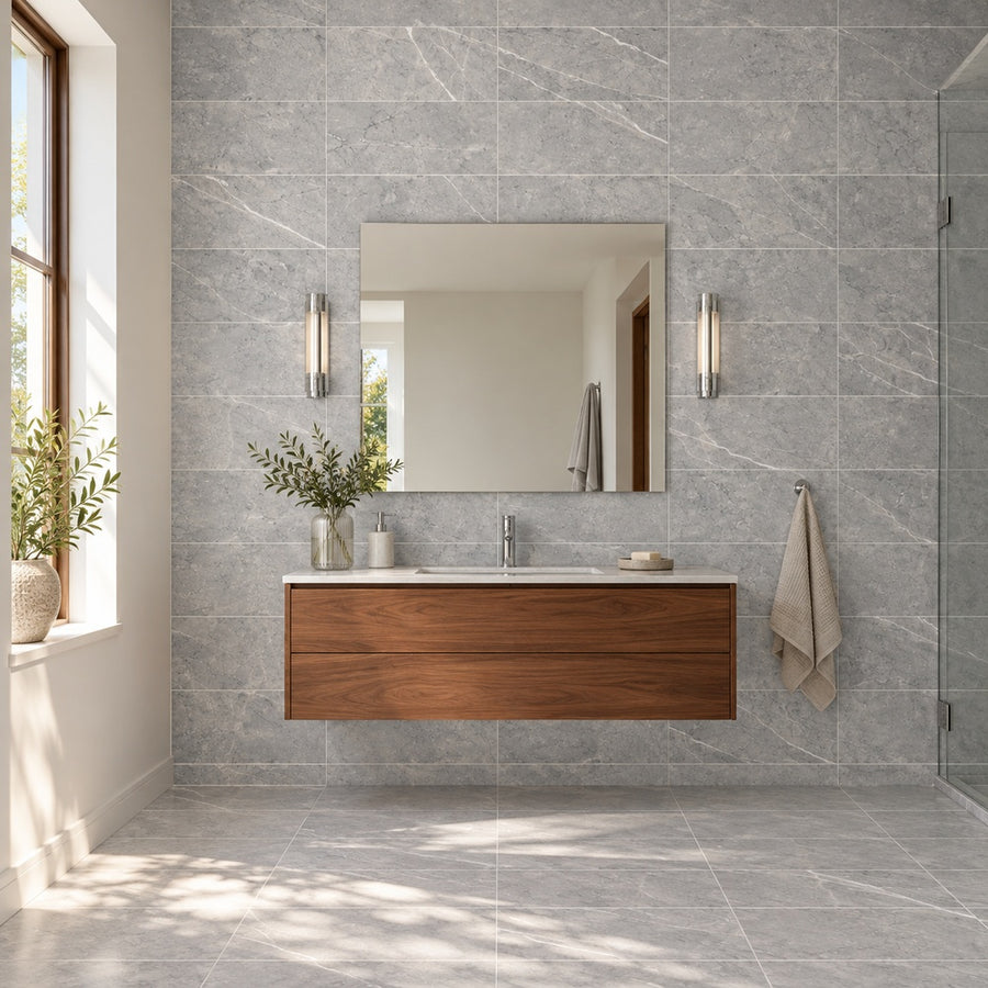 Willow Silver PO 12x24 R Porcelain Tile