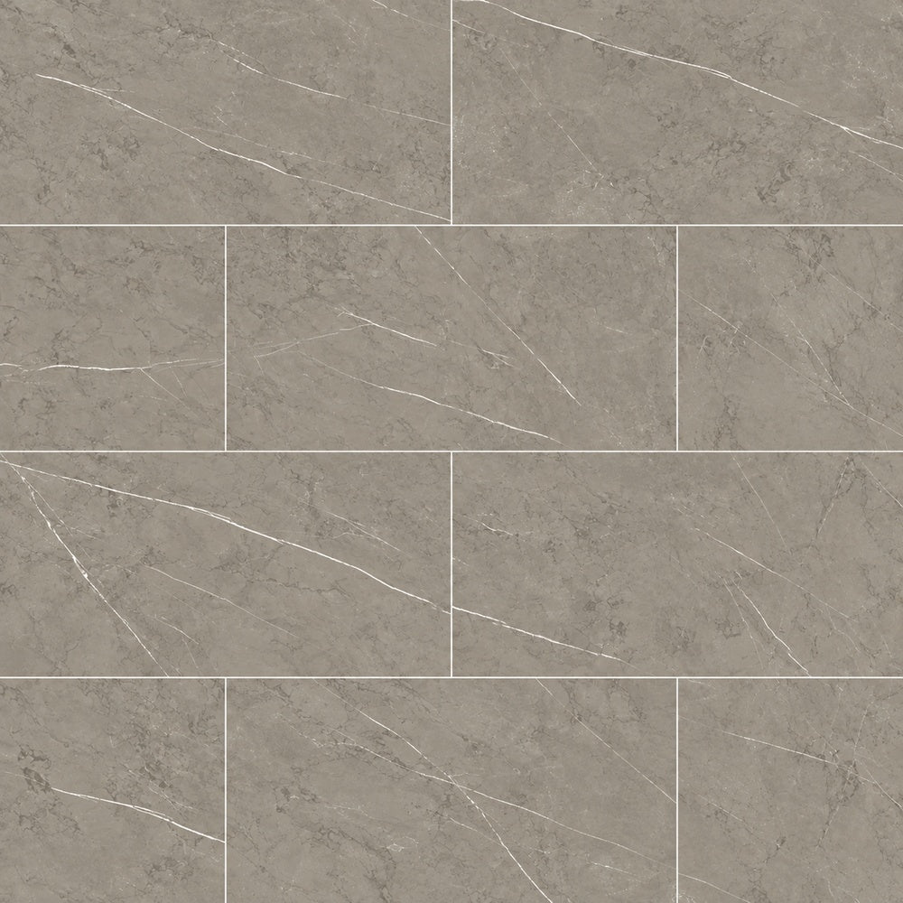 Willow Smoke 24x48 R Porcelain Tile Matte/Polished installed tile close-up