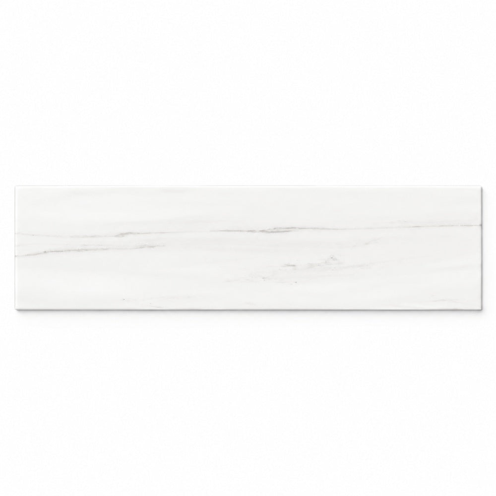 Zenith White 3x12 single tile photograph