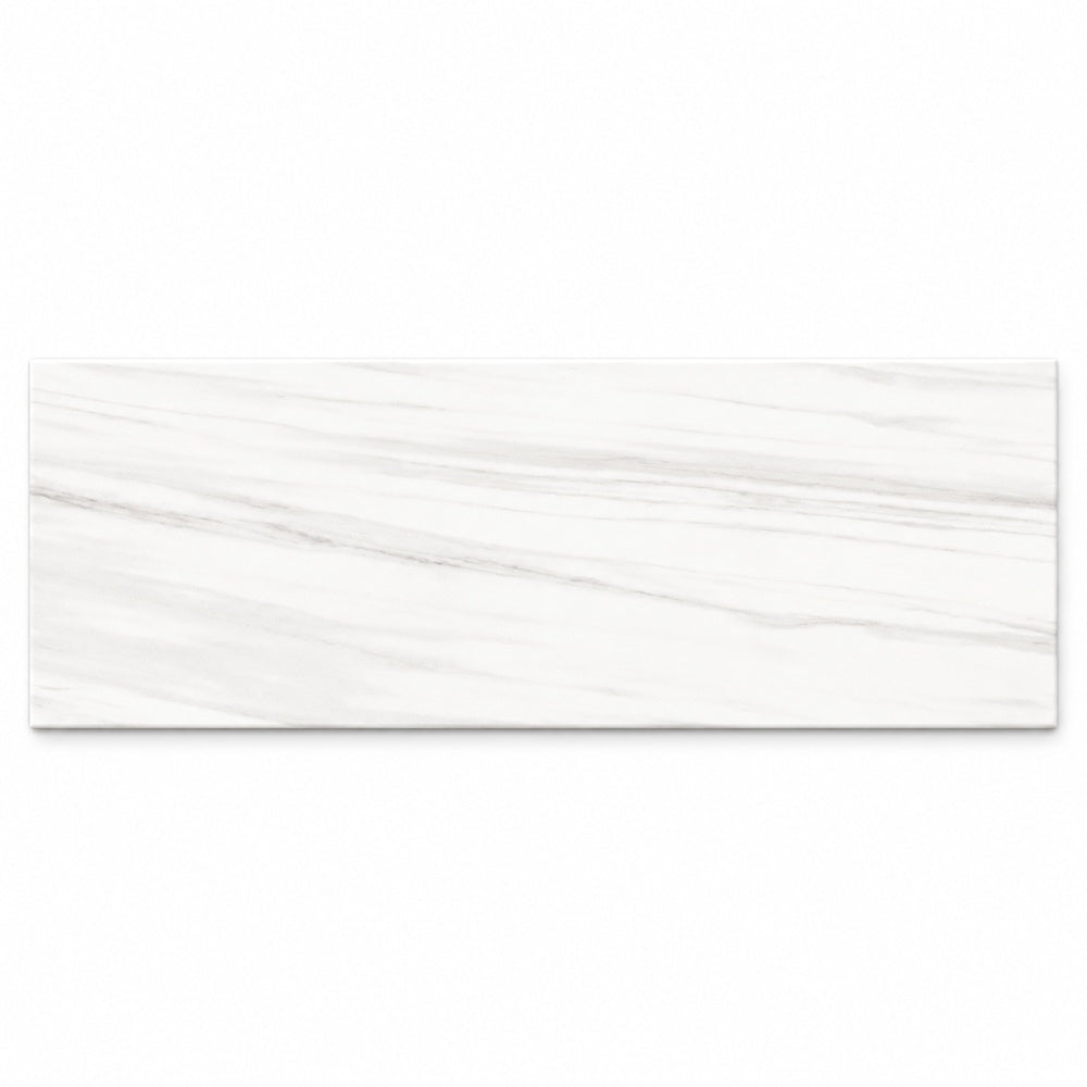 Zenith White 6x18 single tile photograph
