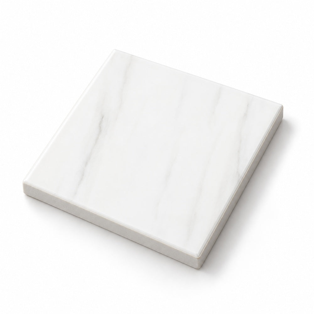 Zenith White mosaic chip tile photograph