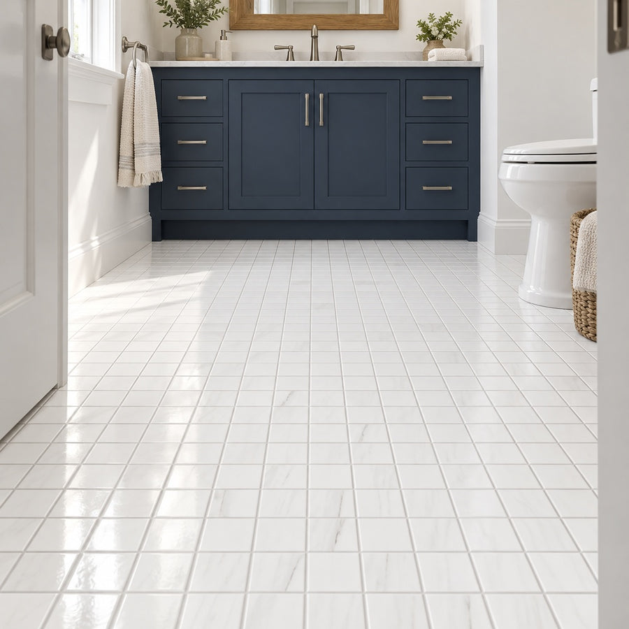 Zenith White UP 13x13 Mosaic Porcelain Tile