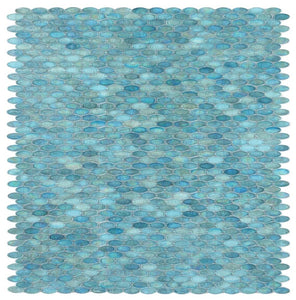 Malibu Turquoise Pebble Glass Mosaic (Pool Rated) Tilezz 
