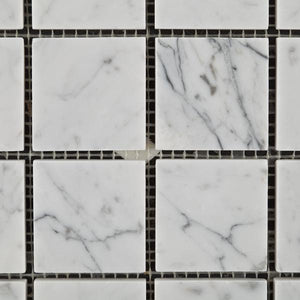 Carrara White Marble 2x2 Mosaic Polished/Honed Stone Tilezz 
