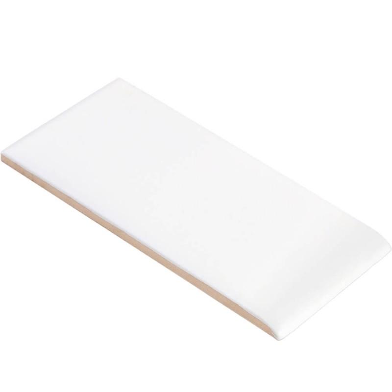 Simple City Ice White Glossy 3" Side Bullnose Tilezz 