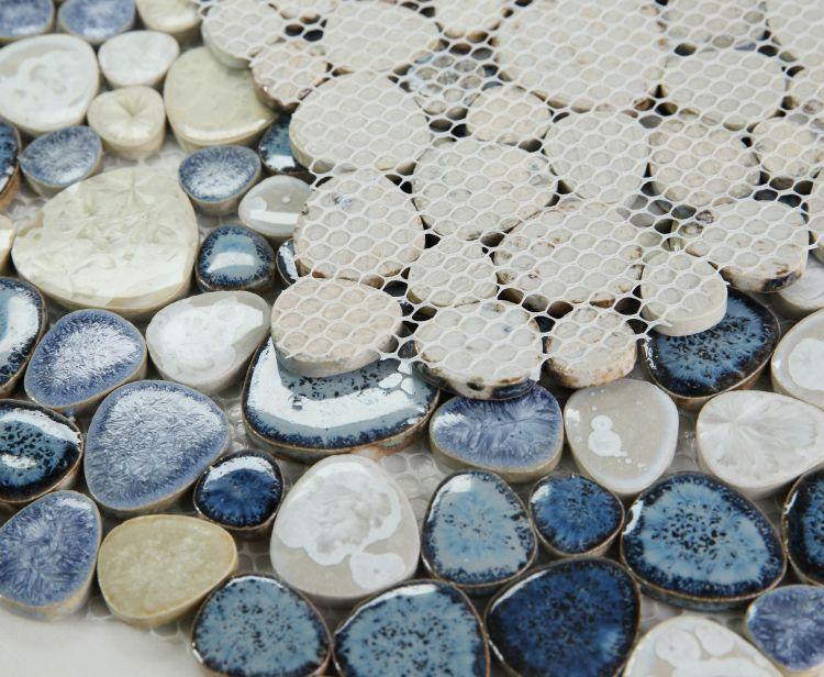 Growing Ocean Porcelain Pebble Mosaic (Pool Rated) Tilezz 