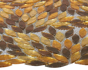 Newport Gold Leaf Glass Mosaic Blend ( Pool Rated ) Tilezz 
