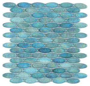 Malibu Turquoise Pebble Glass Mosaic (Pool Rated) Tilezz 