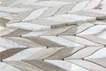 Load image into Gallery viewer, Leaf Carrara White &amp; Haisa Stone Mosaic Tilezz 
