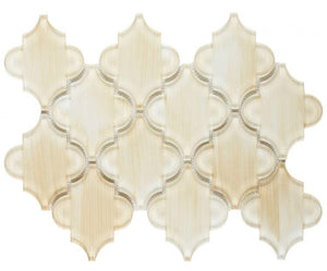 Kendra Painting Arabesque Glass Tile (Pool Rated) Tilezz 
