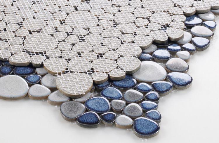 Growing Sky Porcelain Pebble Mosaic (Pool Rated) Tilezz 