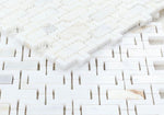 Load image into Gallery viewer, Calacatta Gold &amp; Thassos White Fretwork Mosaic Polished Stone Tilezz 
