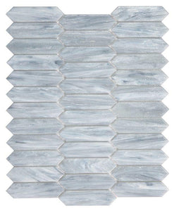 Arrow Grey Picket Glass Mosaic ( Pool Rated ) Tilezz 